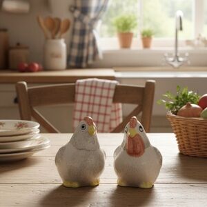 WCL Chicken And Rooster Salt And Pepper Shakers